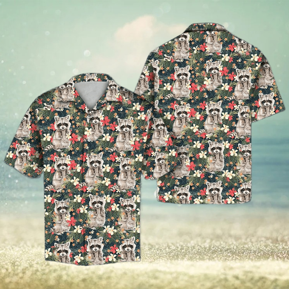 Tropical Raccoon Hawaiian Shirt - Limotees