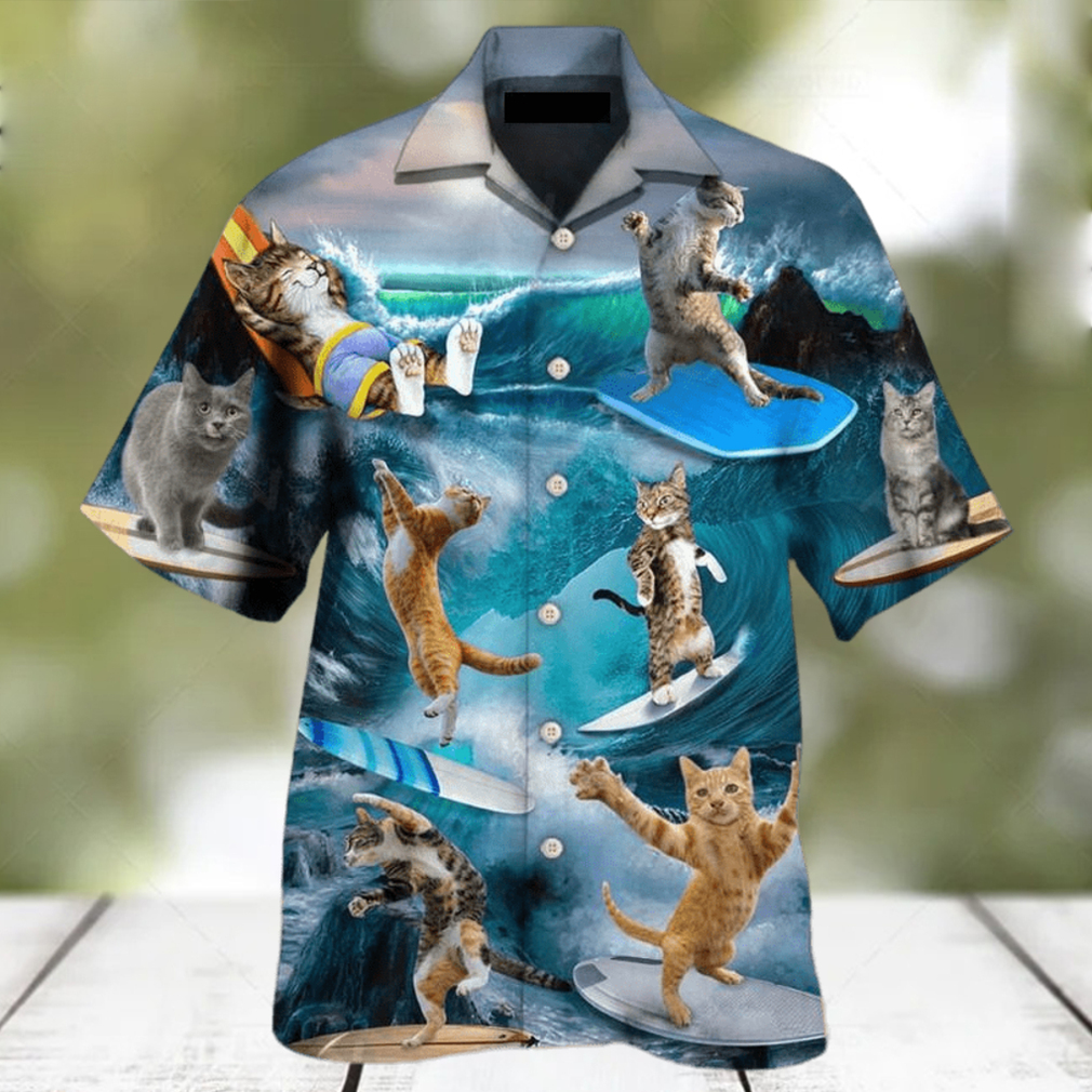 Tropical Style Mens Cat Hawaiian Shirts Teeviews - Limotees