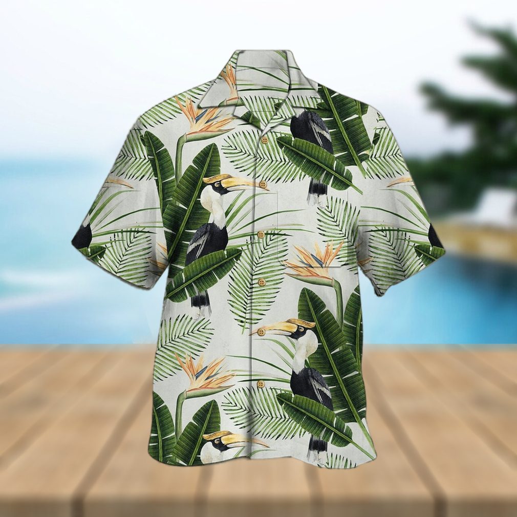 Tropical Toco Toucan Men's Hawaiian Short Sleeve Shirt - Limotees