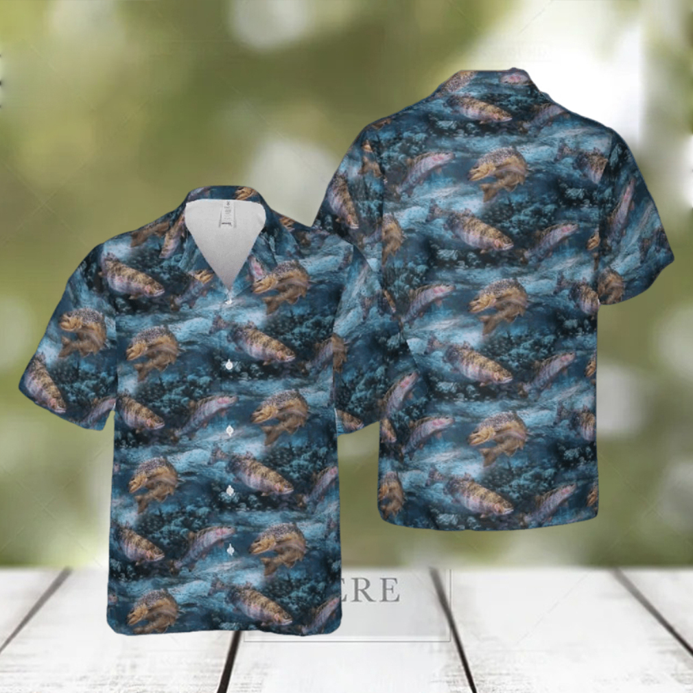 Trout Fish Fishing Hawaiian Shirt - Limotees