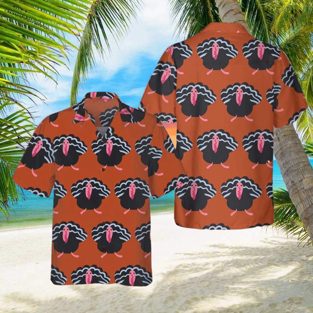 Turkey Thanksgiving Hawaiian Shirt Mens Thanksgiving Aloha Shirt Gift Ideas - Limotees