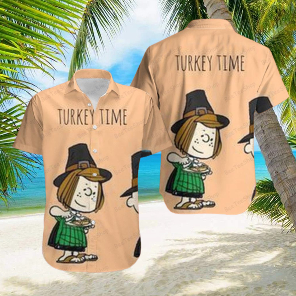 Turkey Time It s The Great Pumpkin Charlie Brown Halloween Beeteeshop Hawaii Shirt - Limotees