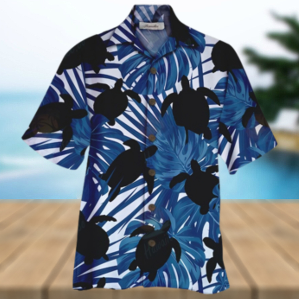 Turtle Blue Unique Design Unisex Hawaiian Shirt - Limotees