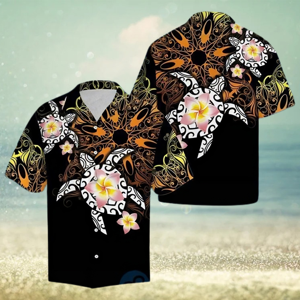 Turtle Floral Tropical Hawaiian Shirt - Limotees