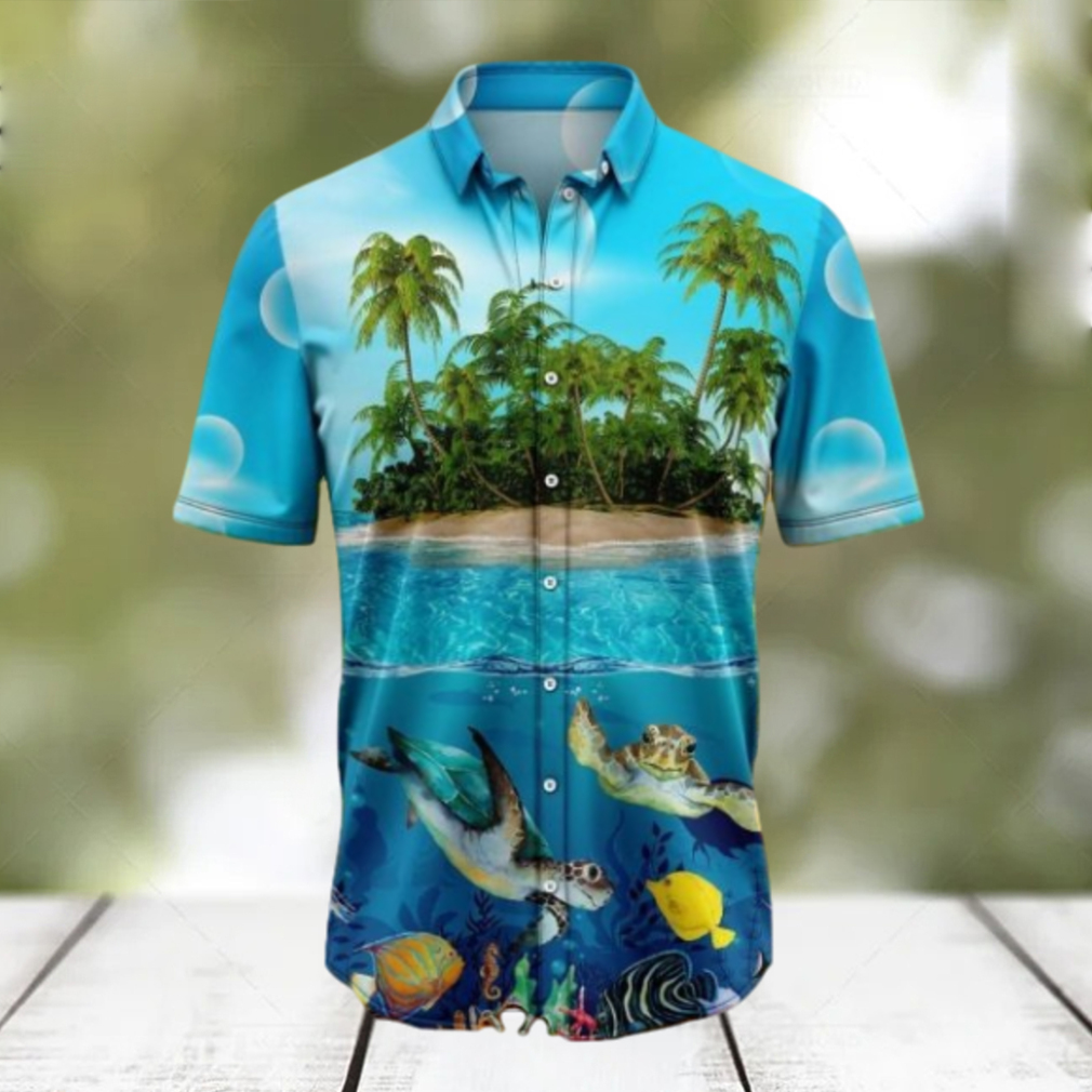 Turtle Island Tropical Hawaiian Shirt Gift For Men And Women - Limotees