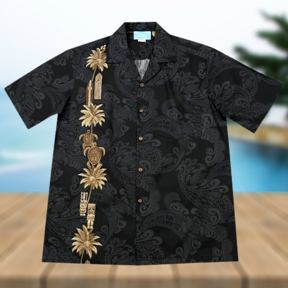 Turtles Black Unique Design Hawaiian Shirt - Limotees