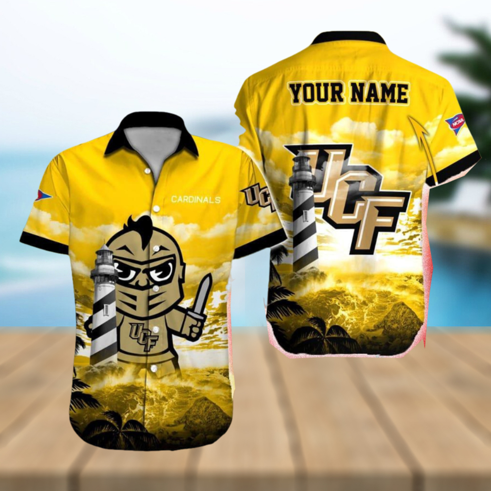 UCF Knights NCAA Authentic Custom Name Hawaiian Shirt Beach For Men Women Gift For Fans - Limotees