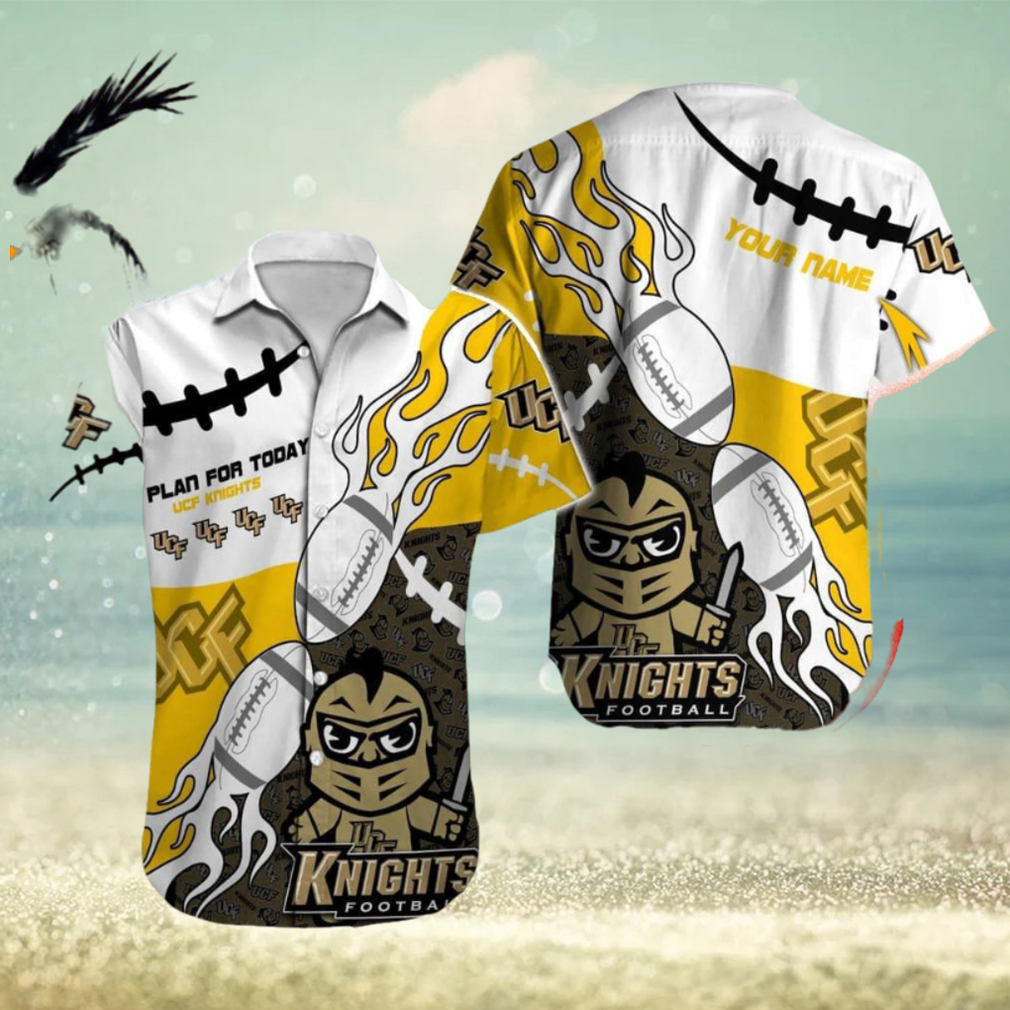 UCF Knights NCAA Designer Custom Name Hawaiian Shirt Beach For Men Women Gift For Fans - Limotees