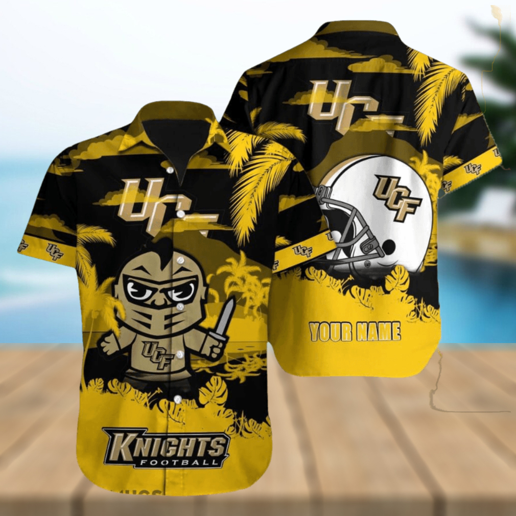 UCF Knights NCAA Stylish Custom Name Hawaiian Shirt Beach For Men Women Gift For Fans - Limotees