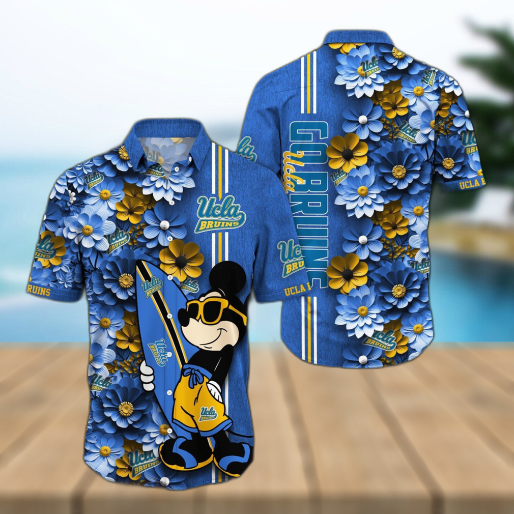 UCLA Bruins Aloha Mick Pattern Hawaiian Shirt For Fans - Limotees