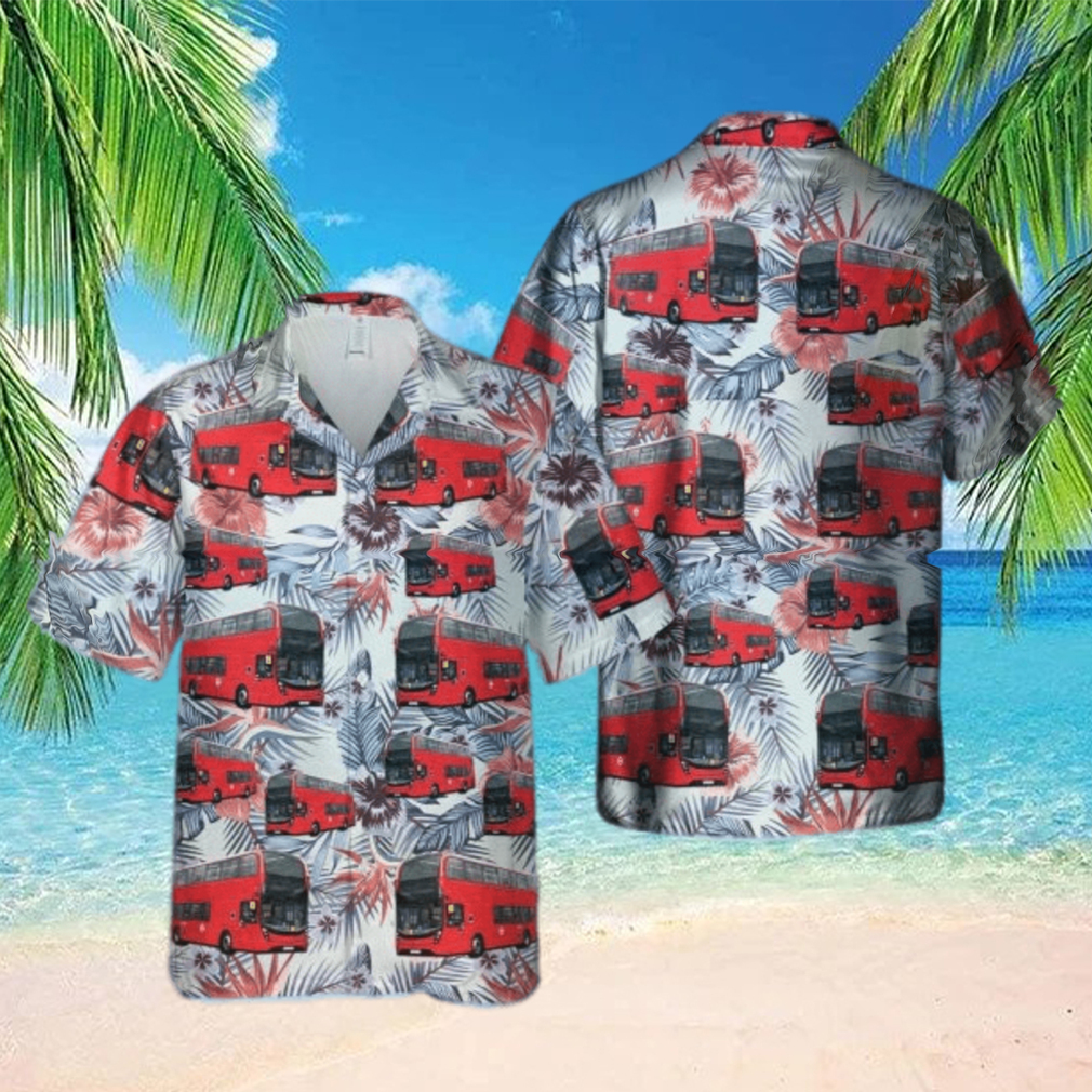 UK Double Decker Bus Summer Aloha Summer Aloha Hawaiian Shirt - Limotees