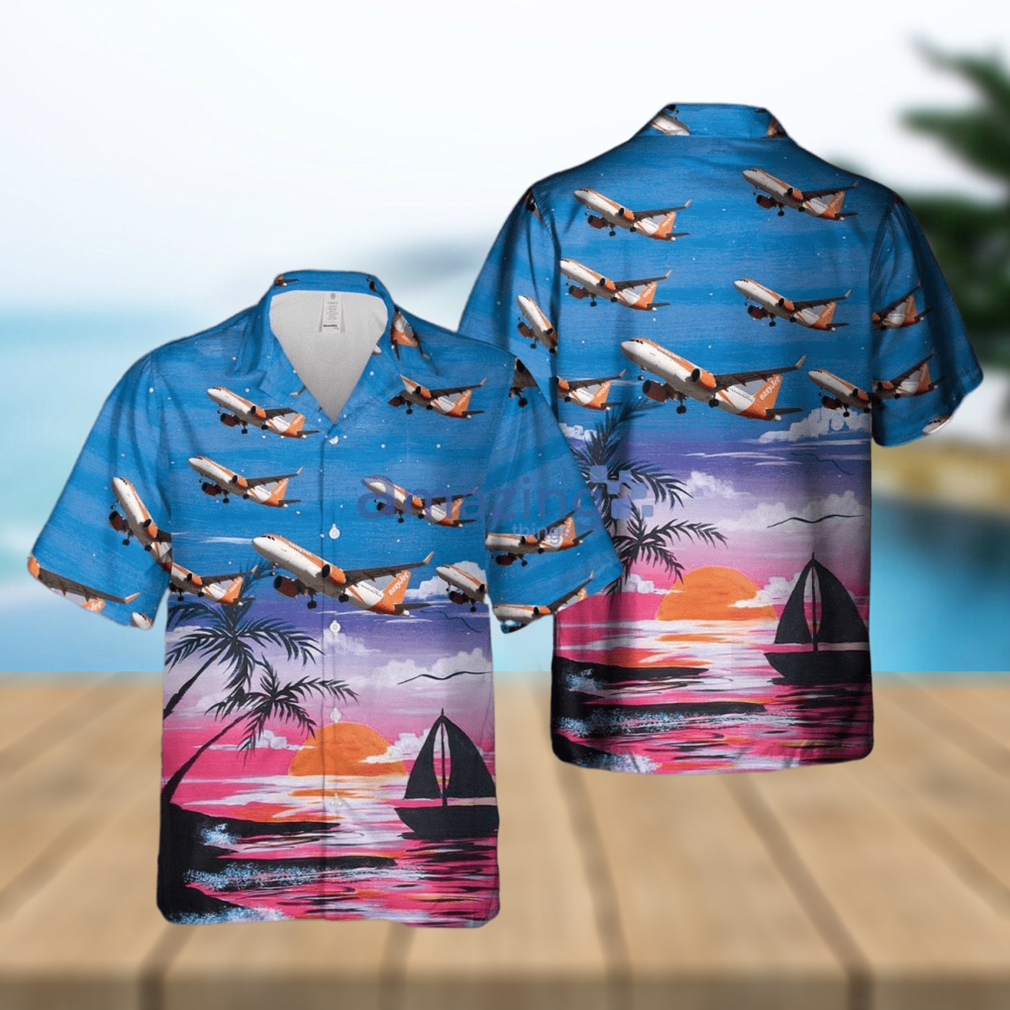 UK easyJet Plane Hawaiian Shirt - Limotees