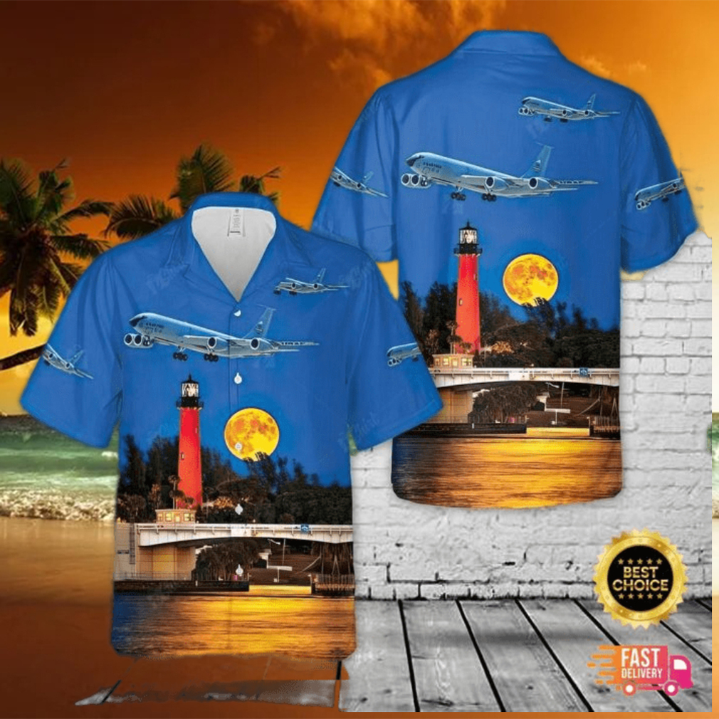 US Air Force Boeing KC 135R Hawaiian Shirt - Limotees