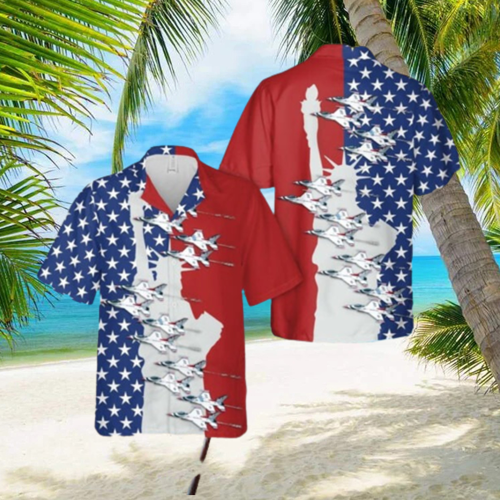 US Air Force Thunderbirds 4th Of July V2 Hawaiian Shirt - Limotees