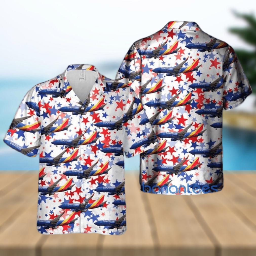 US Airlines 3 Boeing 737 7H4 Gift For 4th Of July Aloha All Over print Hawaiian Shirt - Limotees