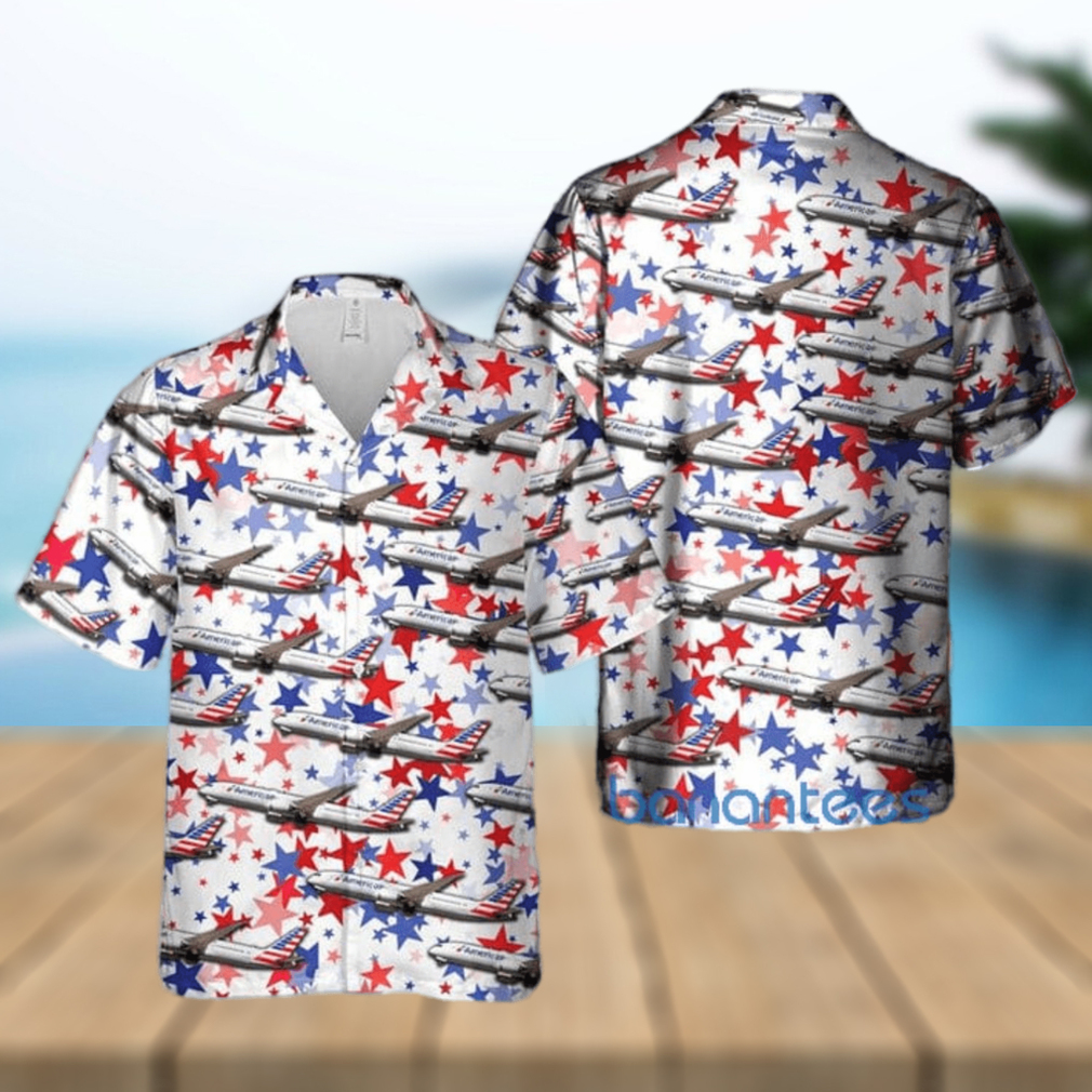 US Airlines Boeing 787 9 Dreamliner Gift For 4th Of July Aloha All Over Print Hawaiian Shirt - Limotees