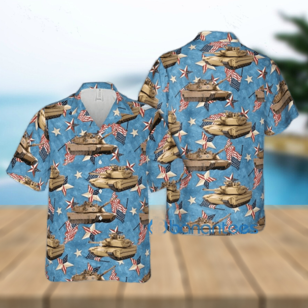 US Army M1 Abrams Tank Gift For 4th Of July Aloha Hawaiian Shirt - Limotees