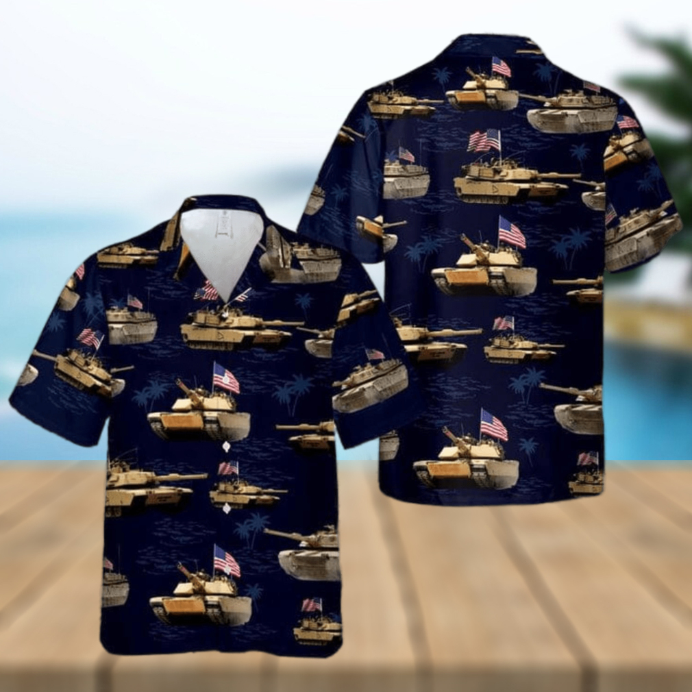 US Army M1A1 Abrams Tank July 4th Hawaiian Shirt - Limotees