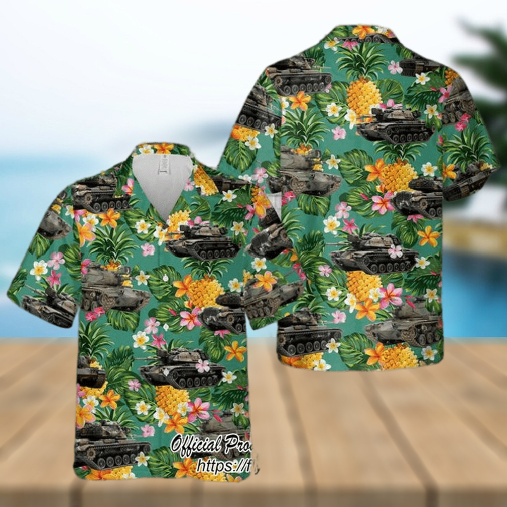 U.S. Army M60A1 Tank Pineapple Hawaiian Shirt - Limotees