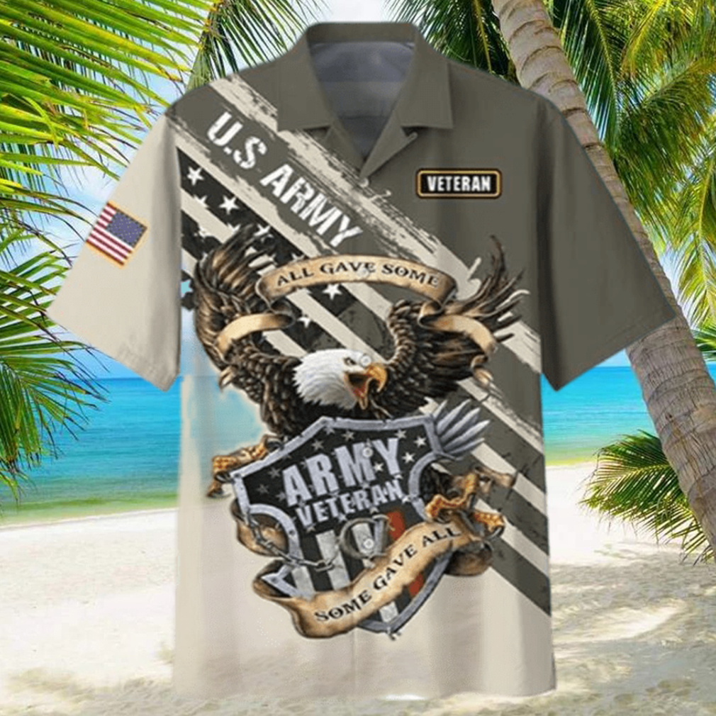 US Army Veteran Eagle Flag Hawaiian Shirt - Limotees