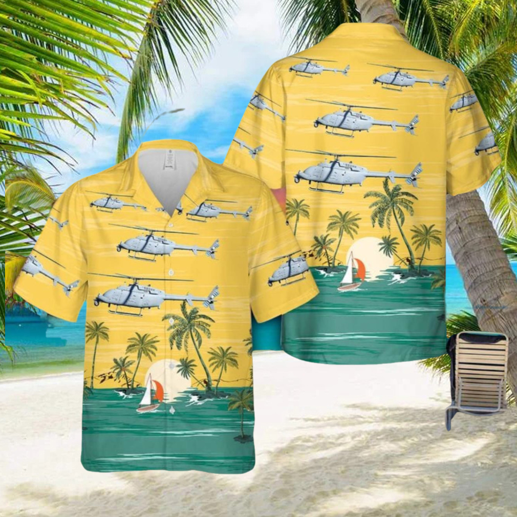 US Navy Northrop Grumman MQ 8C Fire Scout Hawaiian Shirt Summner Vacation Shirt - Limotees