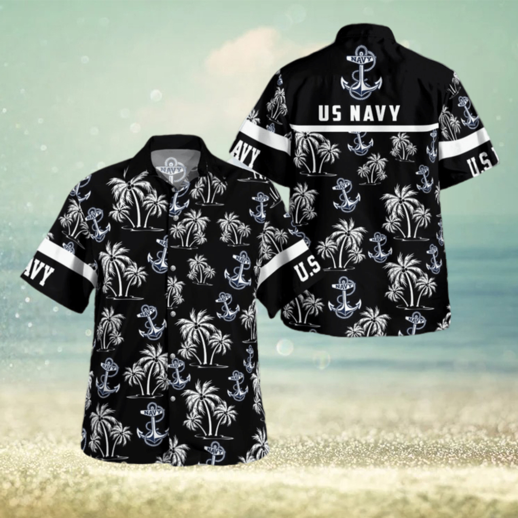 US Navy Palm Hawaiian Shirt - Limotees