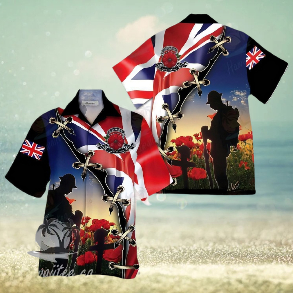 Uk Veteran Colorful Awesome Design Unisex Hawaiian Shirt - Limotees