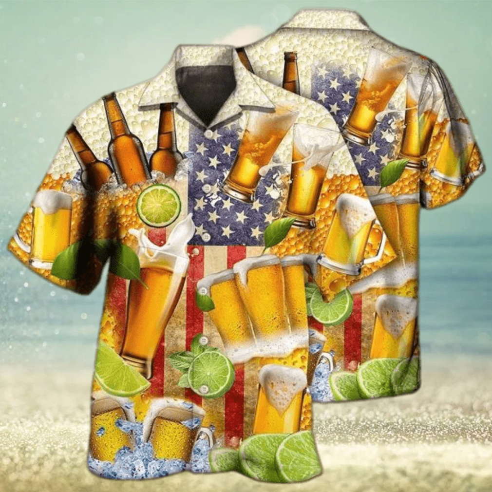 Unisex Beer Independence Day America Hawaiian Shirts - Limotees