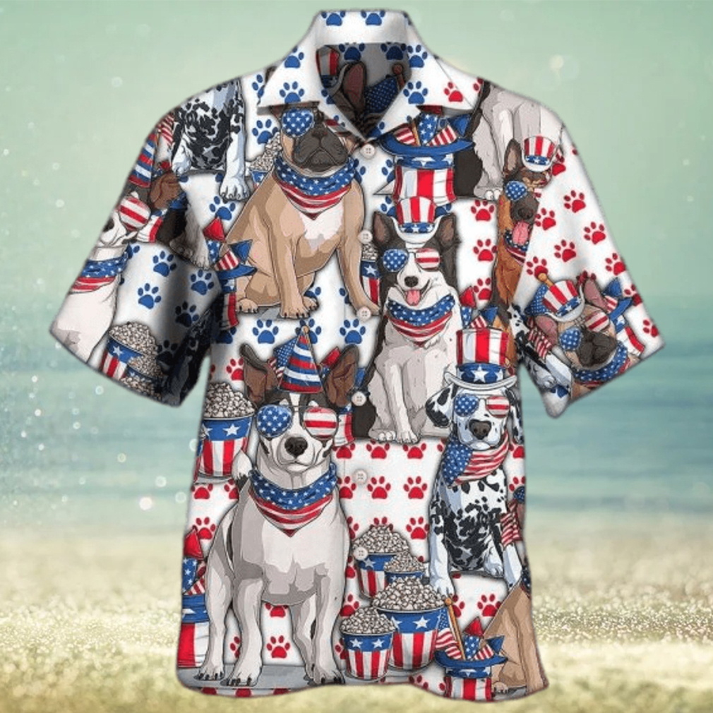 Unisex Dog Independence Day Hawaiian Shirts - Limotees