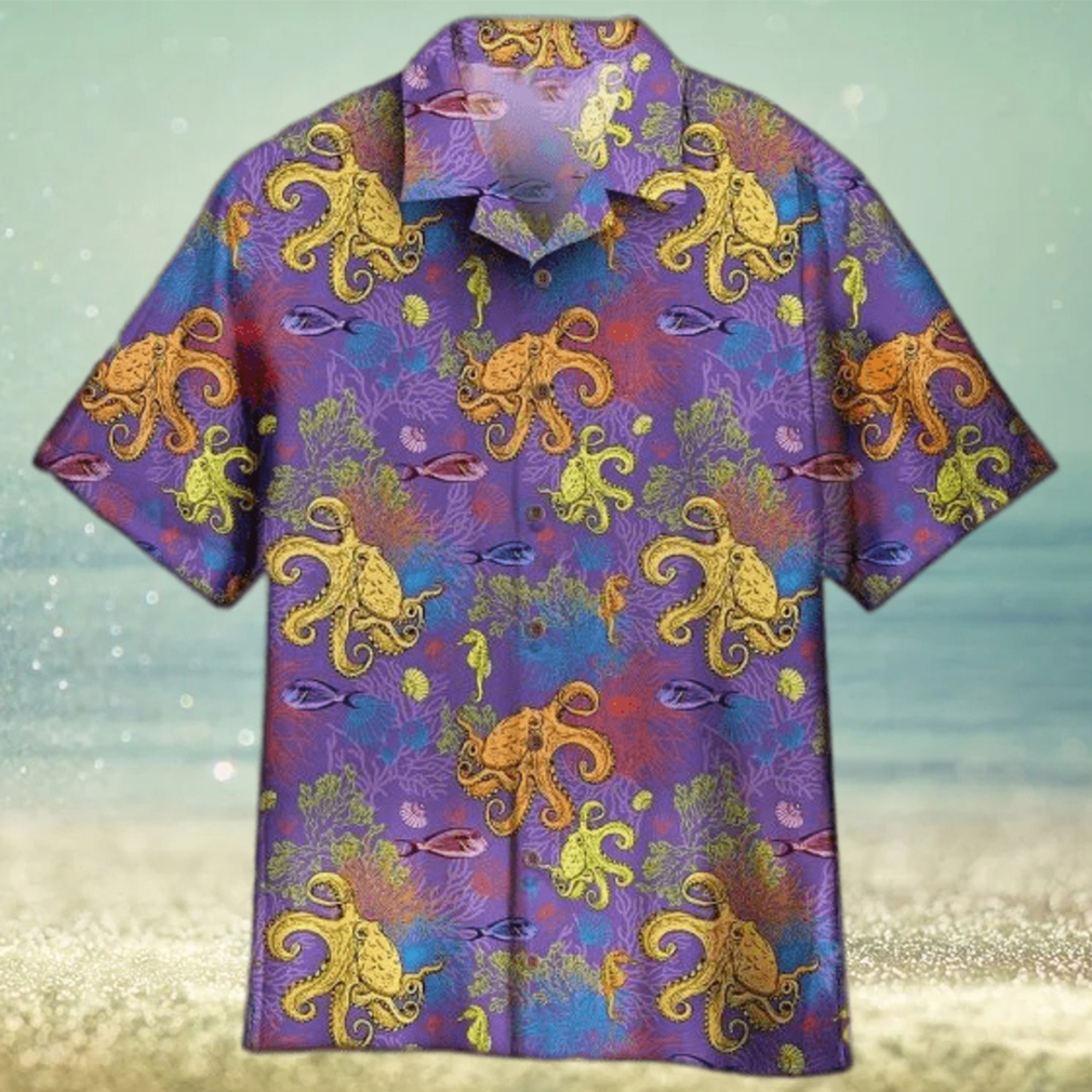 Unisex Octopus Undersea Tropical Hawaiian Shirt For Men - Limotees