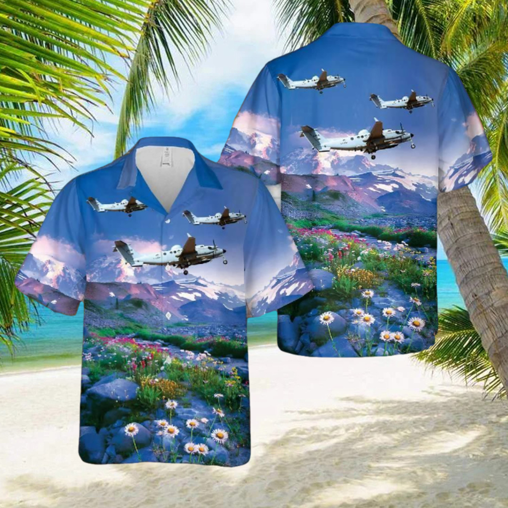 Us Army Beechcraft Mc 12w Liberty Hawaiian Shirt - Limotees