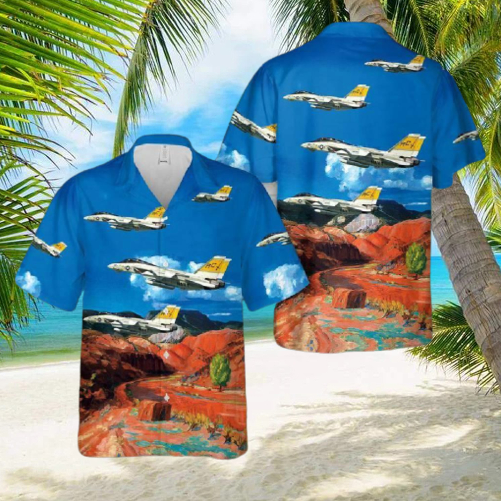 Us Navy F 14b Tomcat Vf 32 Swordsmen Hawaiian Shirt - Limotees