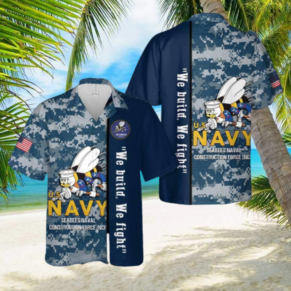 Us Navy Seabees Naval Construction Force ncf Hawaiian Shirt - Limotees