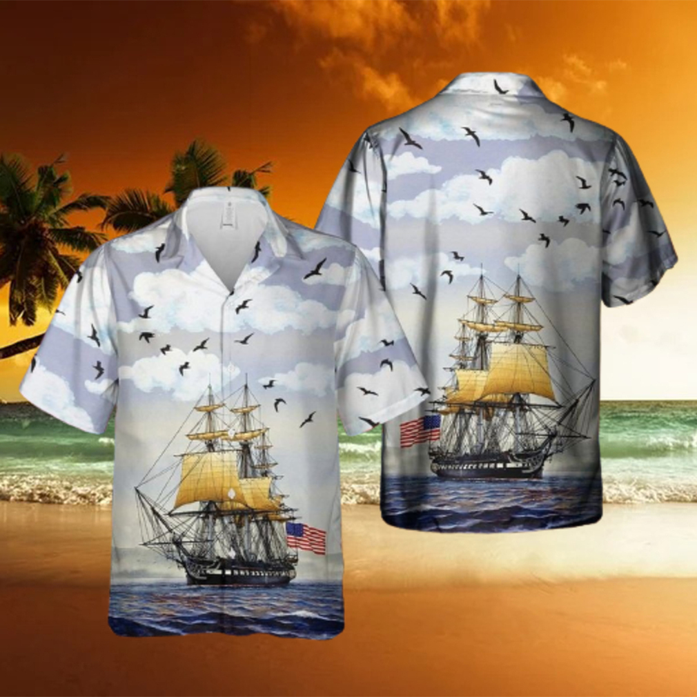 Us Navy Uss Constitution Hawaiian Aloha Shirts - Limotees