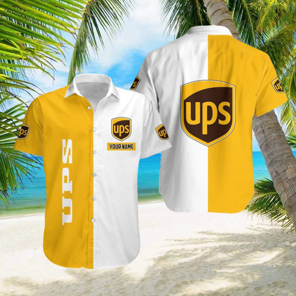 ups Personalized Name Bright New 3D Hawaiian Beach Shirt For Summer - Limotees