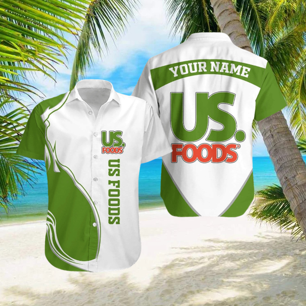 us foods Personalized Name Designer Pattern Aloha Hawaii Shirt Men And Women Gift For Family - Limotees