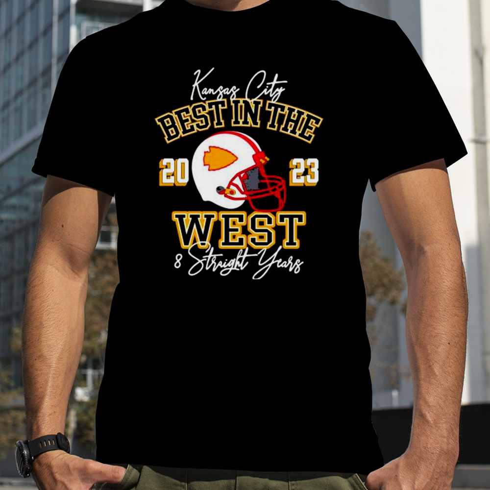 Best In The 2023 West 8 Straight Years Kansas City Chiefs Signatures Shirt