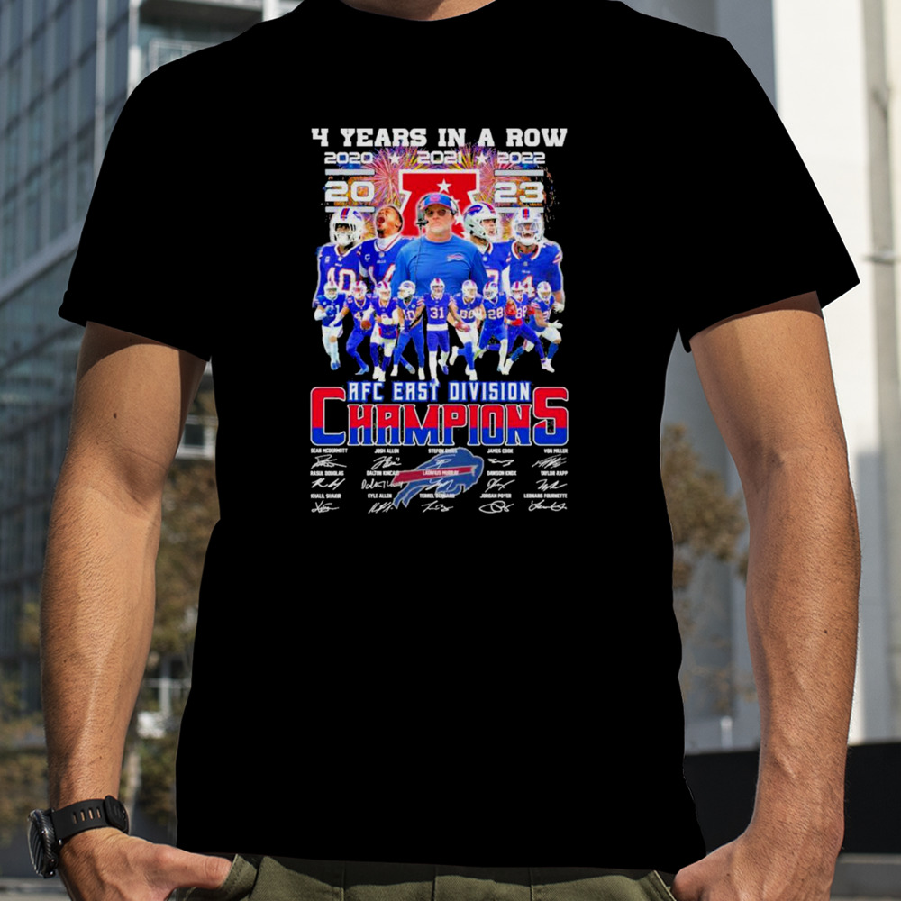 Buffalo Bills 2023 AFC East Division Champions Signatures Shirt