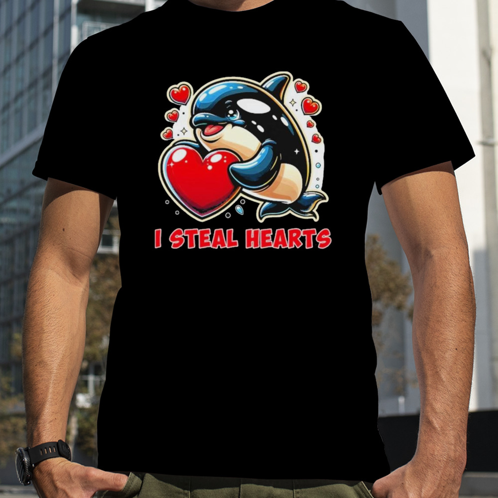 I Steal Hearts Orca Whale Shirt