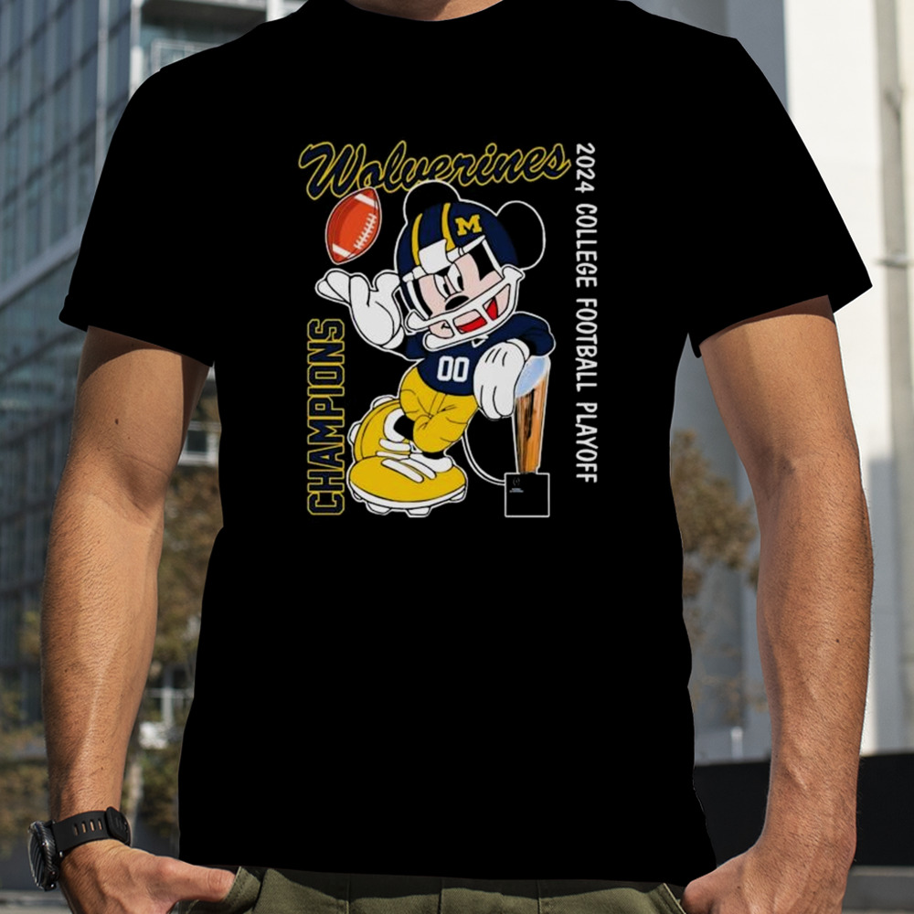 Mickey Mouse Michigan Wolverines 2024 College Football Playoff Shirt