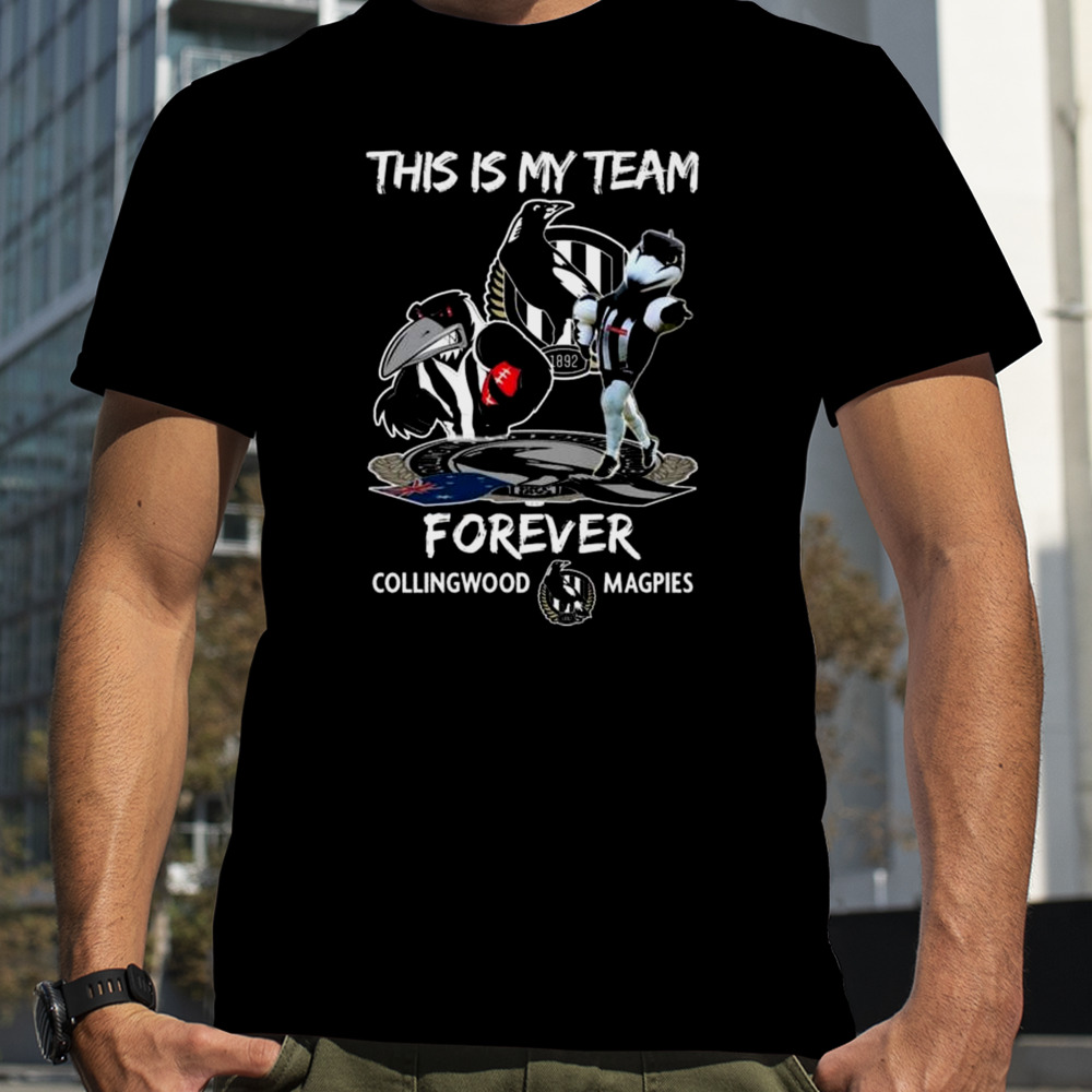 This Is My Team Forever Collingwood Magpies Mascot Shirt