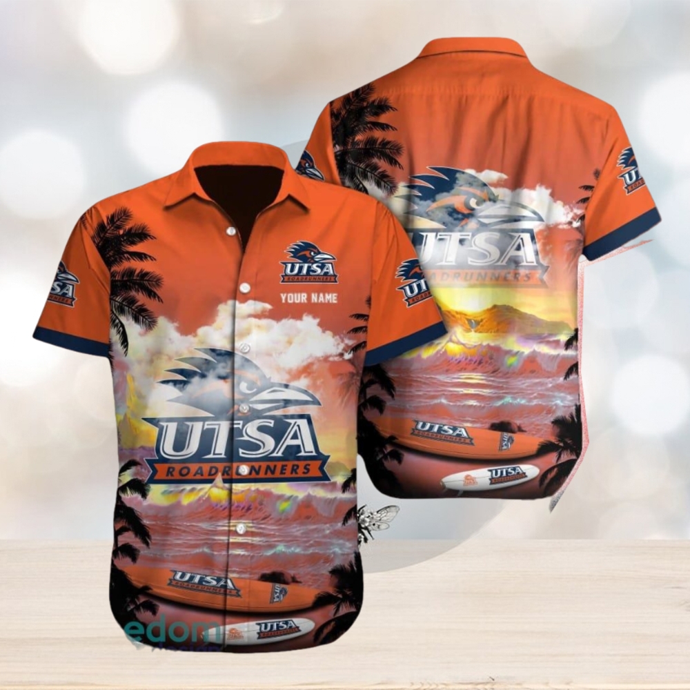 UTSA Roadrunners NCAA Ocean Custom Name Hawaiian Shirt Beach For Men Women Gift For Fans - Limotees