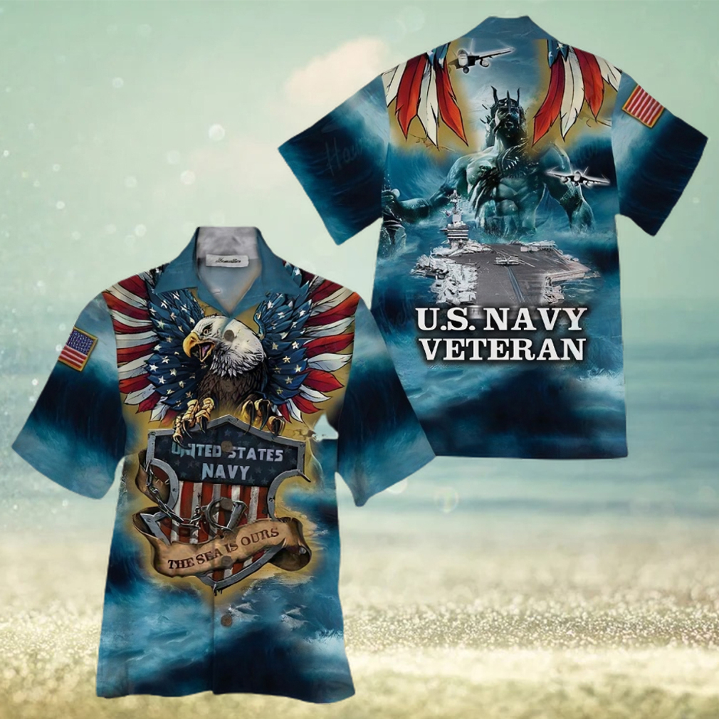 Us Navy Veteran Colorful High Quality Unisex Hawaiian Shirt - Limotees