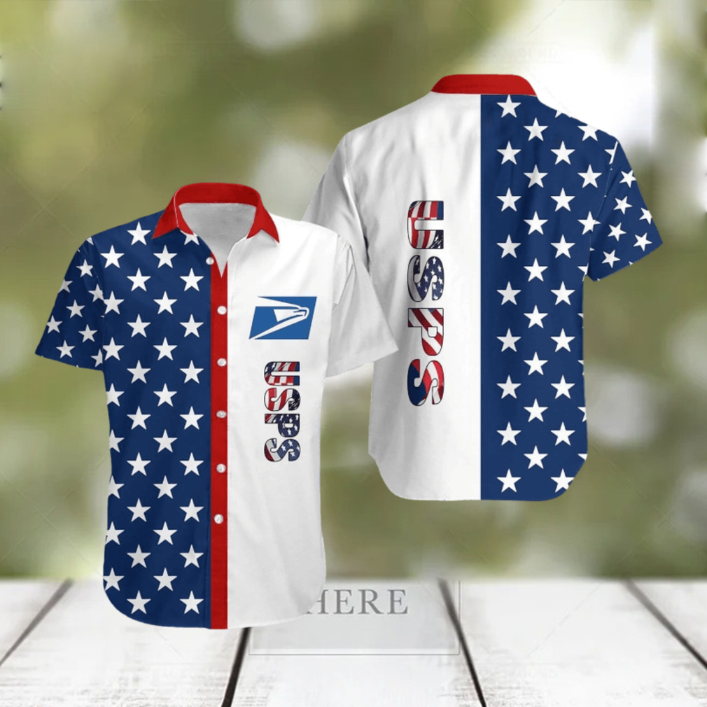 Usps Star Flag Amazing Gift Hawaiian Shirt - Limotees