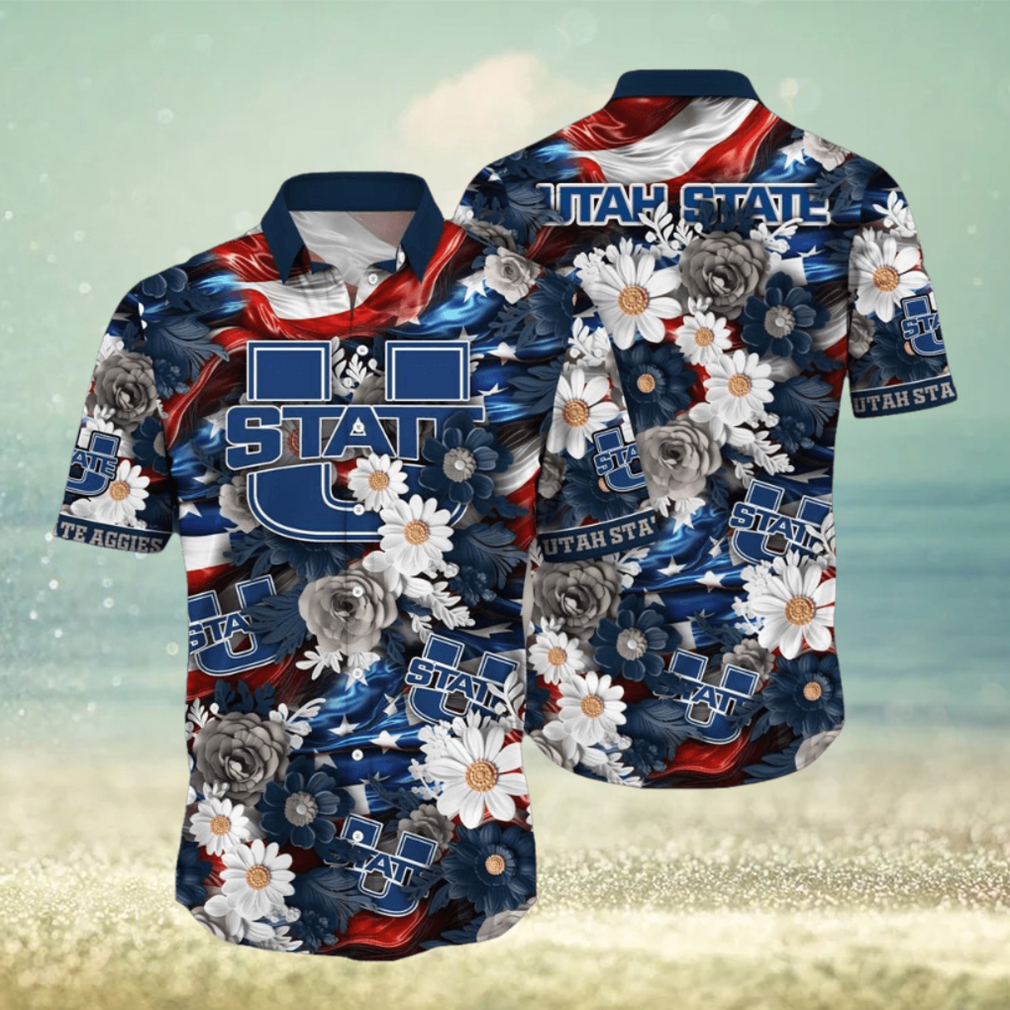 Utah State Aggies NCAA3 Hawaii Shirt Independence Day - Limotees