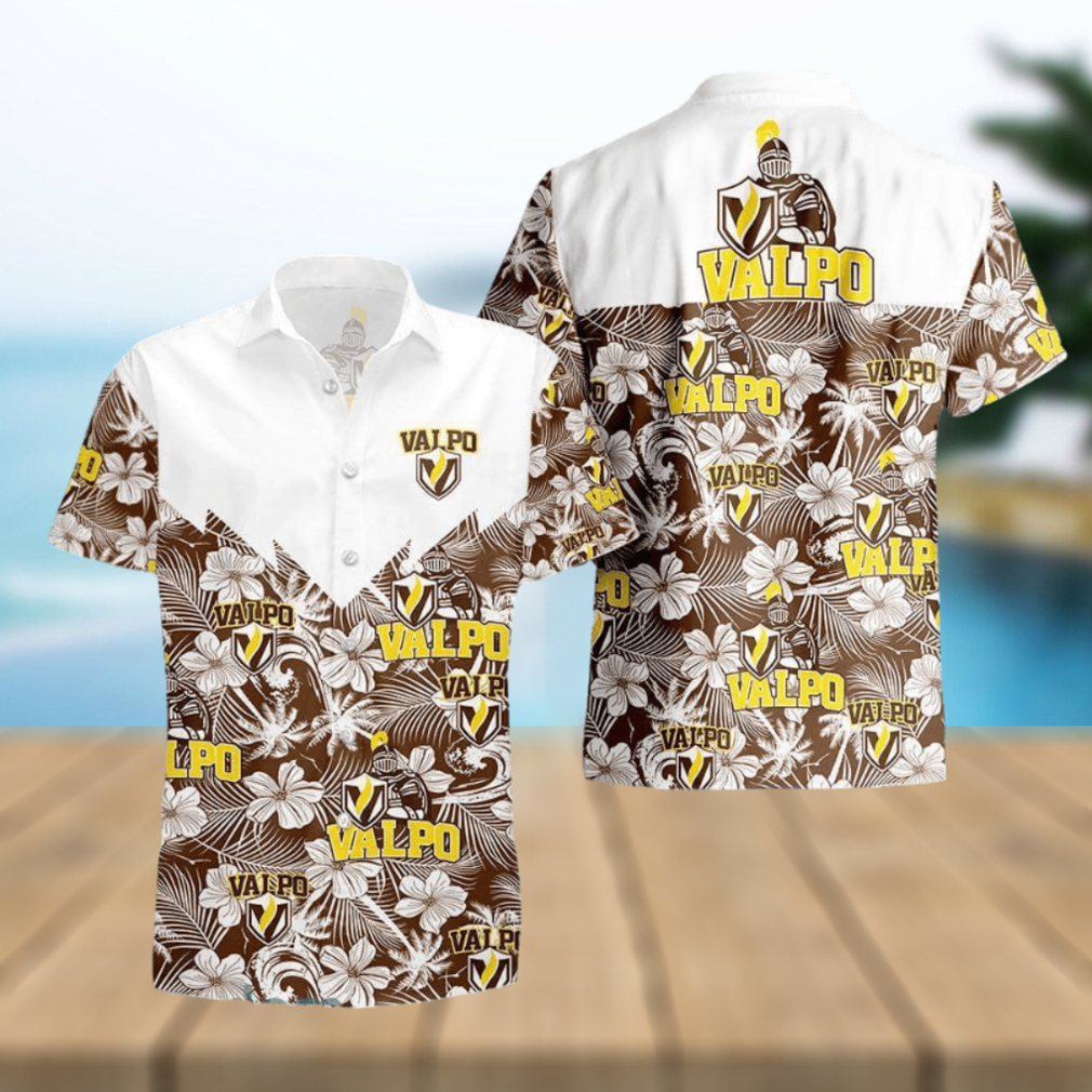 Valparaiso Beacons 3D Hawaiian Shirt Tropical Seamless NCAA Summer Beach For Fans Gift - Limotees