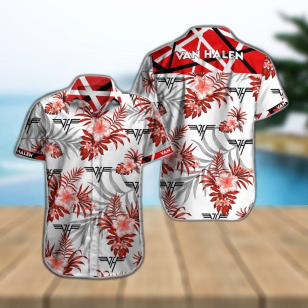 Van Halen Hawaiian Shirt Summer Button Up - Limotees