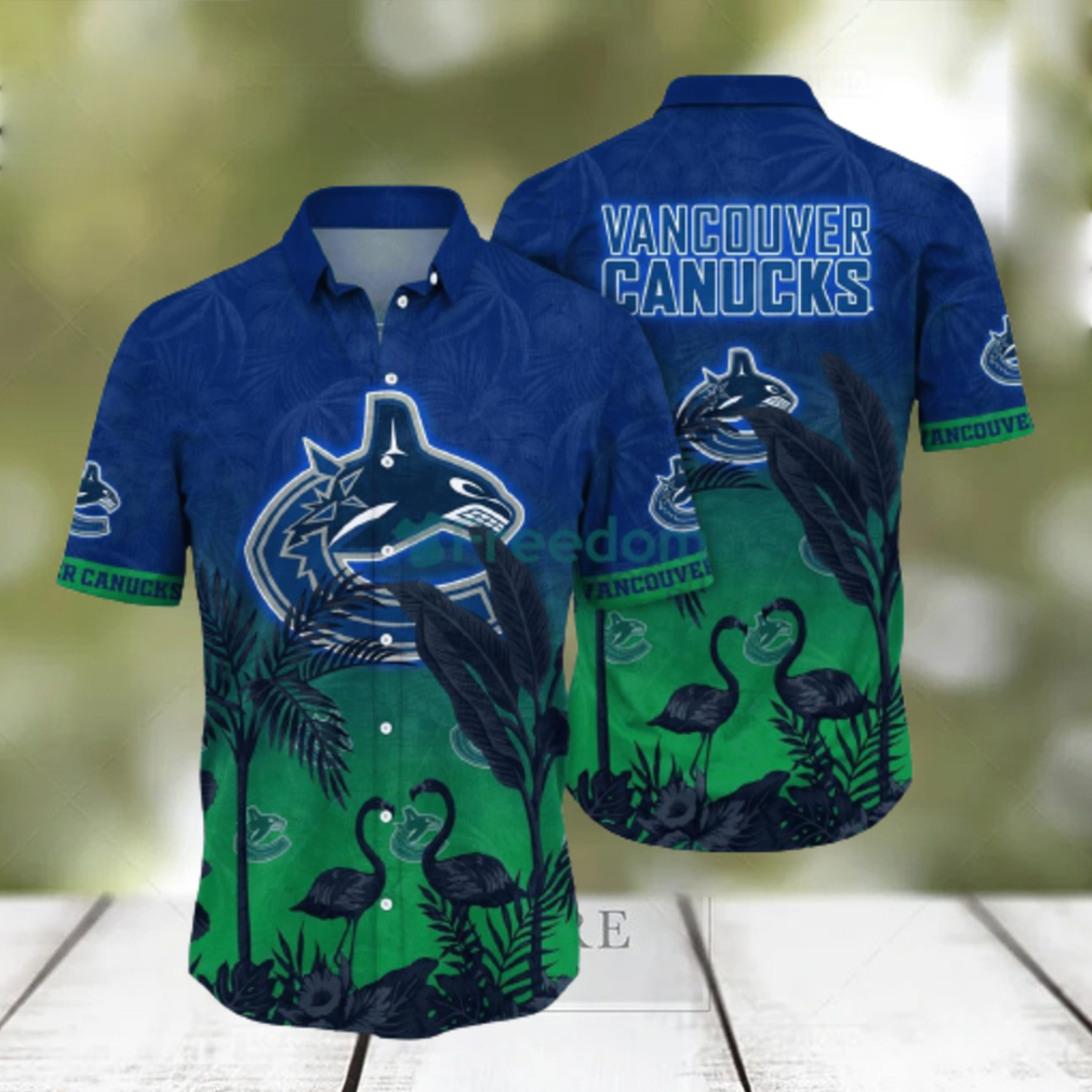 Vancouver Canucks NHL Flower Hawaiian Shirt Best Gift For Fans - Limotees