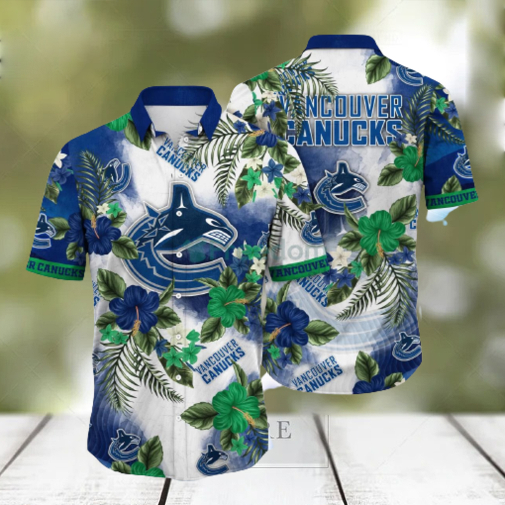 Vancouver Canucks NHL Flower Hawaiian Shirt For Men Women Style Gift For Fans - Limotees