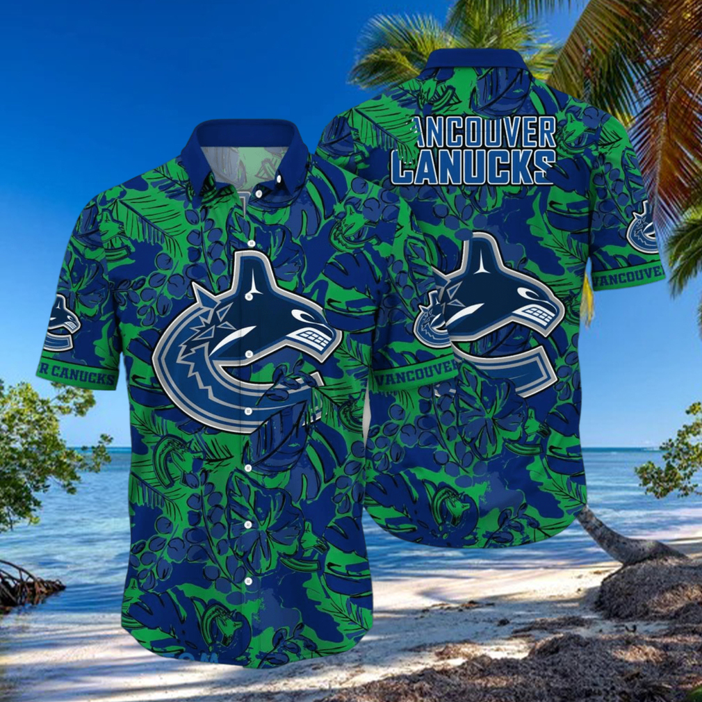 Vancouver Canucks NHL Flower Hawaiian Shirt Special Gift For Fans hawaiian shirt - Limotees